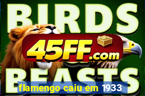 flamengo caiu em 1933